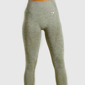 gymshark vital seamless leggings - khaki marl